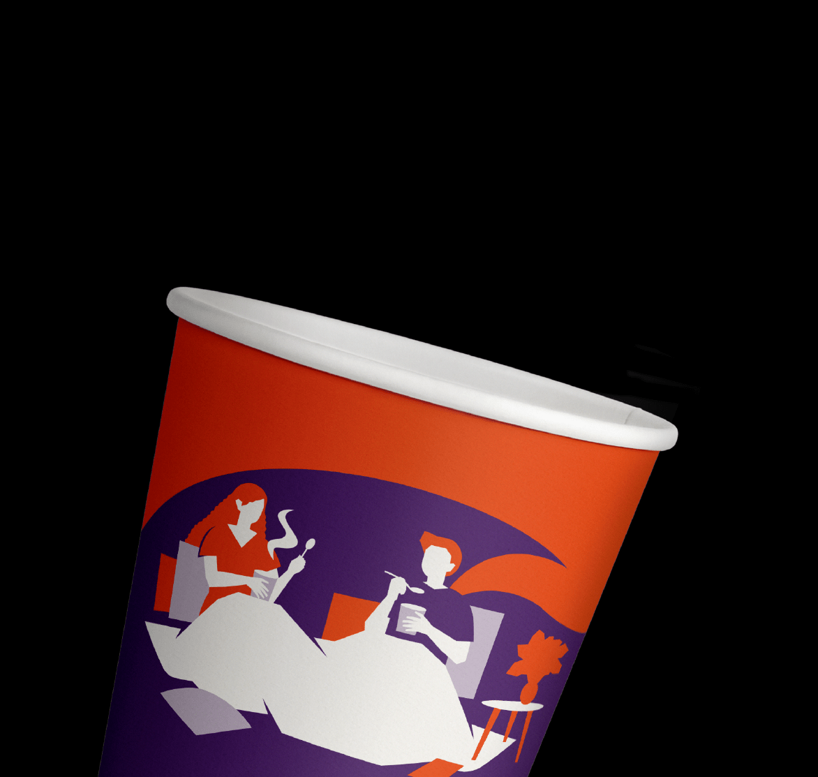 Концепция брендинга доставки еды Dostaевский